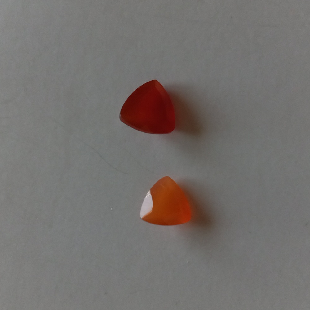 Set of Red and Orange Fire Opal Loose Gemstones